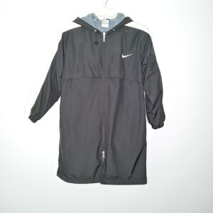 Nike black zip up coat women's size small